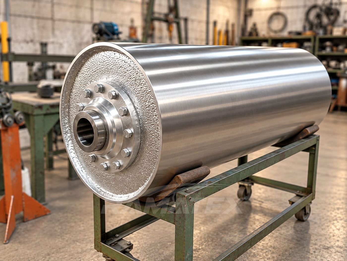 Cilindro industrial recuperado pela RAMATEX
